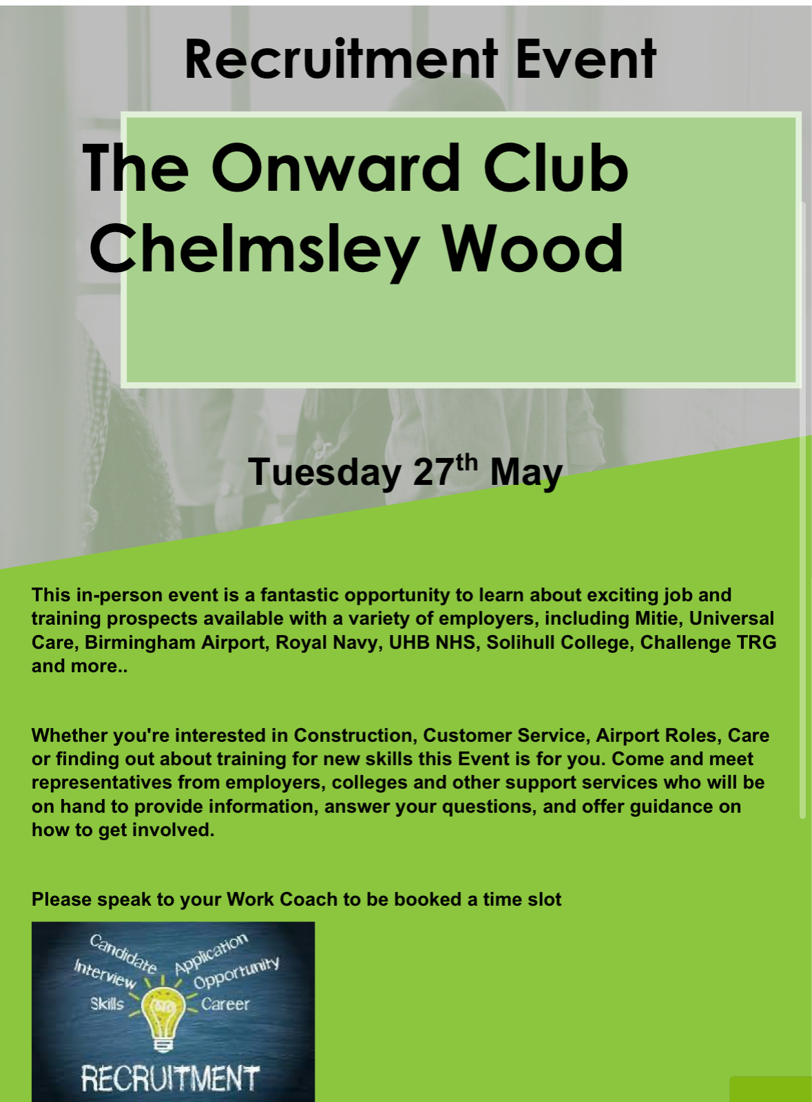 Job Centre Recruitment Event